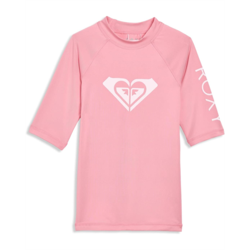 Girls Roxy Kids Whole Hearted Short Sleeve Rashguard (Big Kid)