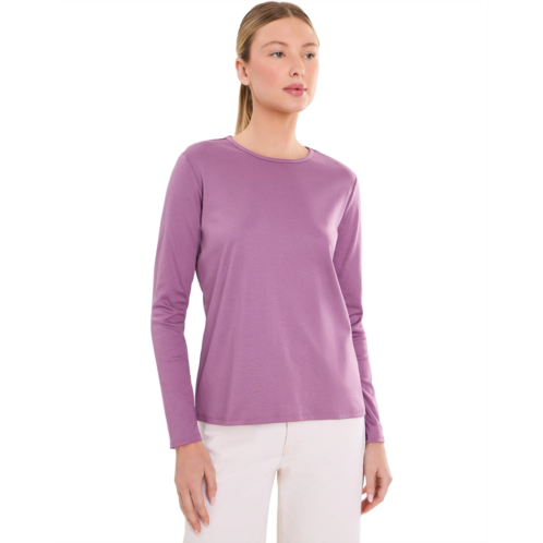 L.L.Bean Womens LLBean Pima Crew Neck Long Sleeve