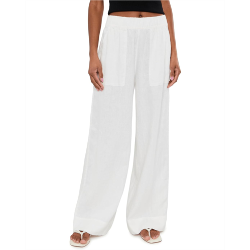 Beyond Yoga Easy Wide Leg Linen Pants