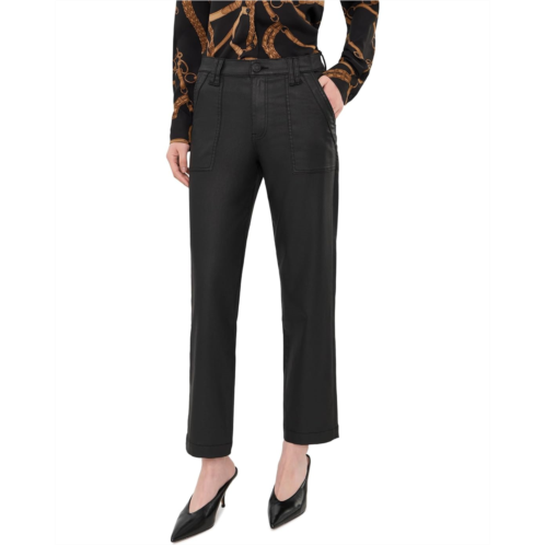 Womens KUT from the Kloth Coated Avery High Rise Easy Straight Leg In Matte Black
