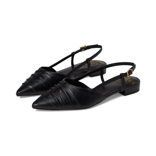 Womens Vince Camuto Agnes Bunched Toe Slingback Flat Mules