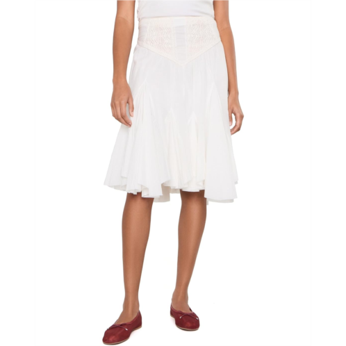 Womens Free People One Frida Godet Midi Skirt