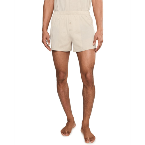 Hanro Cotton Sporty Knit Boxers with Button Fly