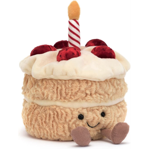 Jellycat Amuseables Birthday Cake Stuffed Toy 6 inches Dessert Plush Birthday Gift
