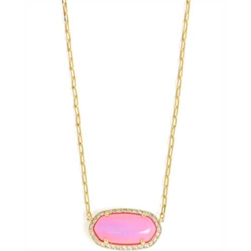 Kendra Scott Elisa Pave Frame Short Pendant Necklace