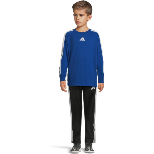 Adidas Kids 3S Raglan Cotton Tee & Pant Set (Toddler/Little Kid)