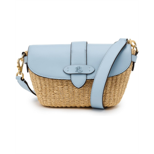POLO Ralph Lauren Lauren Ralph Lauren Straw-Leather Small Lynden Shoulder Bag