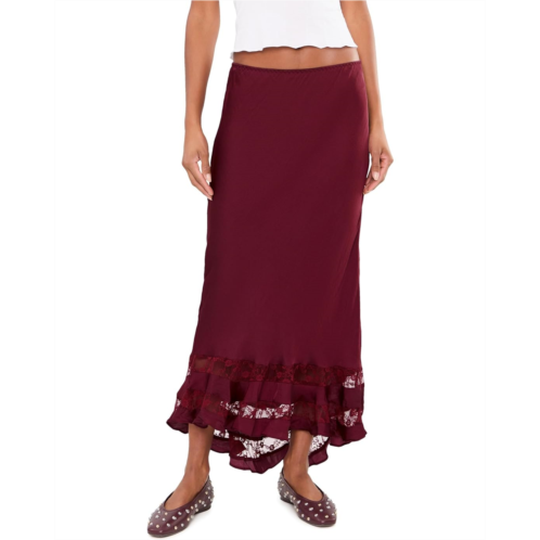 Womens Free People Long Lost Lover Maxi Slip Skirt
