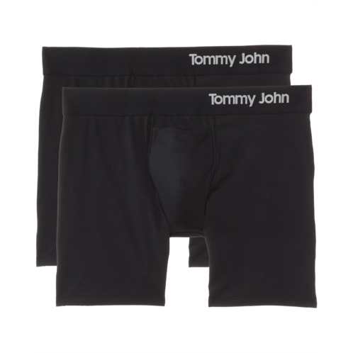 Mens Tommy John Cool Cotton 6 Boxer Brief 2-Pack
