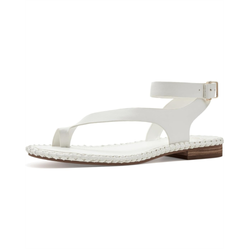 Womens Vince Camuto Libahs Ankle Strap Toe Loop Flat Sandals