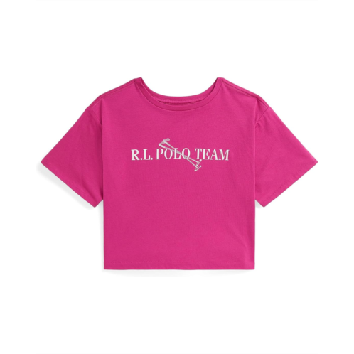 Womens Polo Ralph Lauren Kids Polo Team Cotton Jersey Boxy Tee (big Kid)