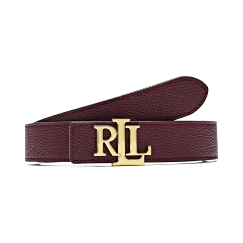 POLO Ralph Lauren Lauren Ralph Lauren Logo Reversible Pebbled Leather Belt