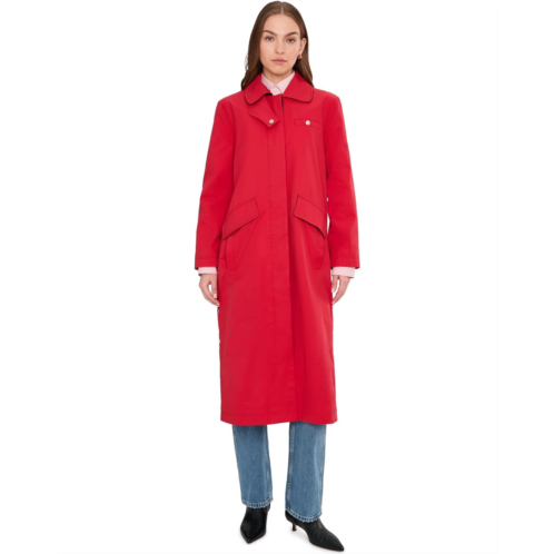 Avec Les Filles Long Barn Coat With Side Snaps
