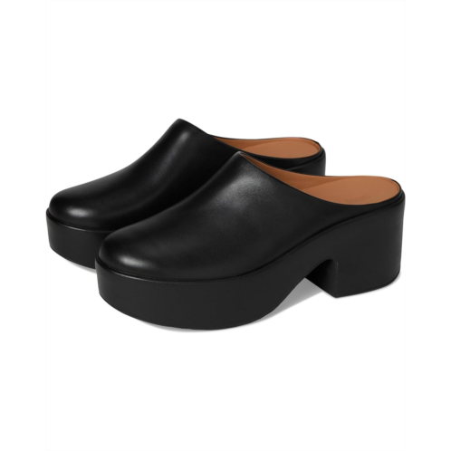 FitFlop Platfforms Leather Heeled Mules