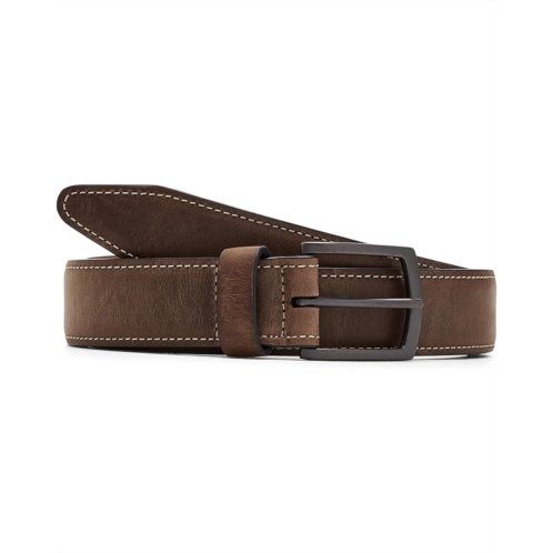 Johnston & Murphy Distressed Oiled Leather Belt