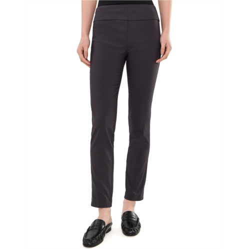 Womens Elliott Lauren Control Stretch Pull-On Ankle Pants with Back Slit detail