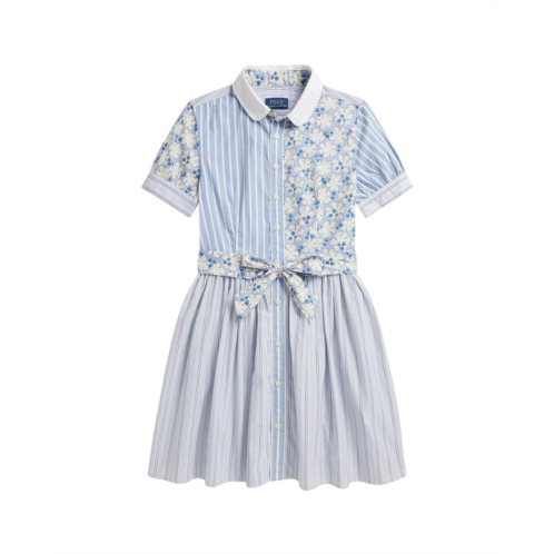 Girls Polo Ralph Lauren Kids Cotton Poplin Fun Shirtdress (Big Kid)
