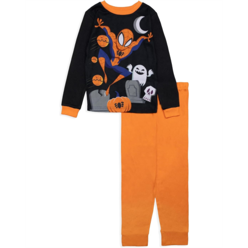 Boys Marvel Two-Piece Loose Fit Pajama Set (Big Kid)