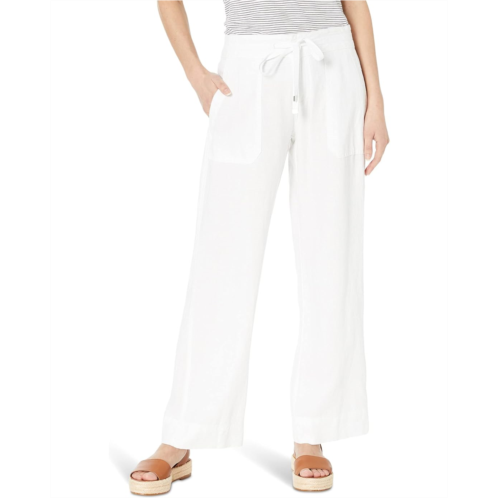 POLO Ralph Lauren Womens Lauren Ralph Lauren Petite Linen Wide-Leg Pant