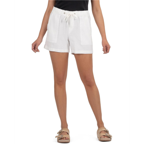 KUT from the Kloth Katana-Drawstring Shorts with Porkchop Pockets