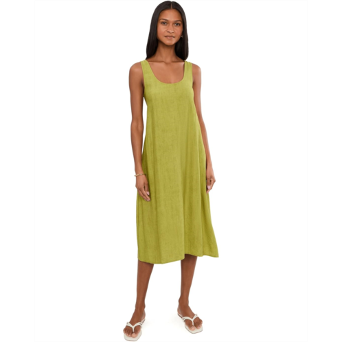 N by Natori Terra Foil Crinkle Scoop Neck Gown