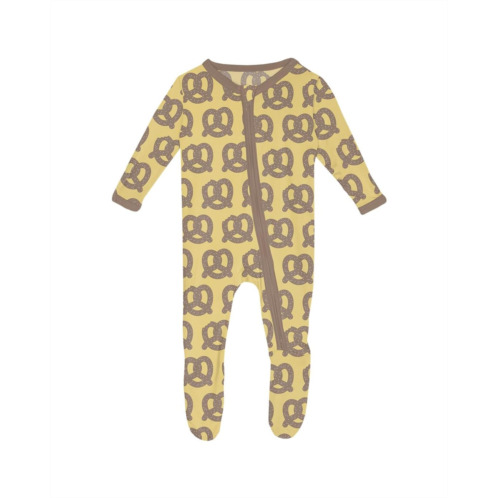 Kickee Pants Kids Print Footie with 2 Way Zipper (Infant)