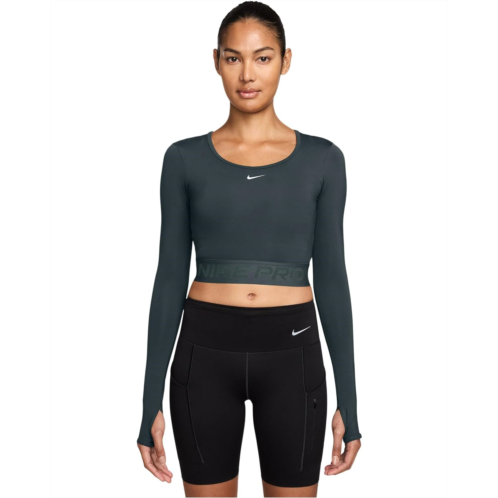 Nike Pro Dri-FIT Cropped Long-Sleeve Top