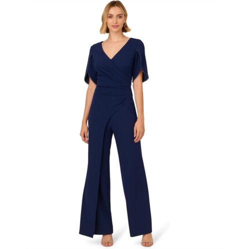 Adrianna Papell Pearl Knit Crepe Jumpsuit