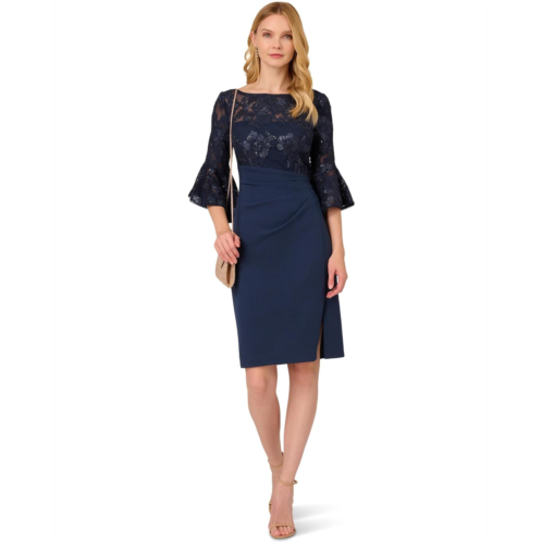 Adrianna Papell Floral Lace Combo Dress