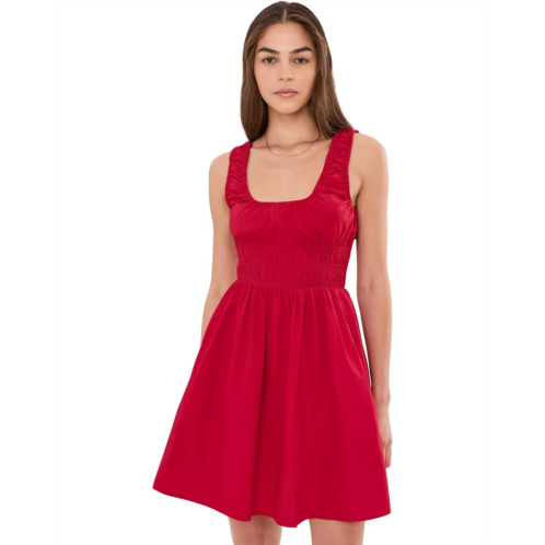 Womens Faherty Coastal Poplin Sunseeker Mini Dress