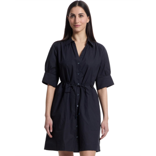 Womens Lilla P Shirred Sleeve Shirt Dress