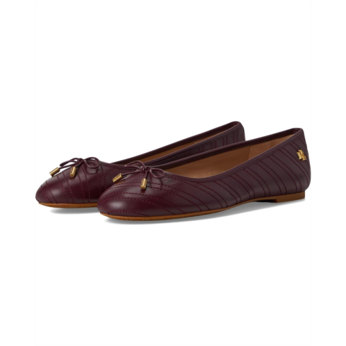 POLO RALPH LAUREN Jayna Stitched Leather Flat