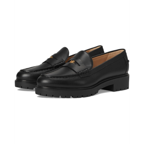 POLO Ralph Lauren Womens Lauren Ralph Lauren Marli Leather Penny Loafers