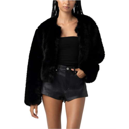Womens Blank NYC Faux Fur Jacket