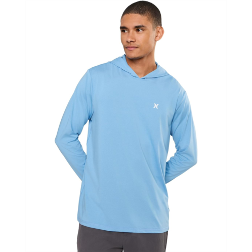 Mens Hurley Hybrid Hooded Upf Long Sleeve