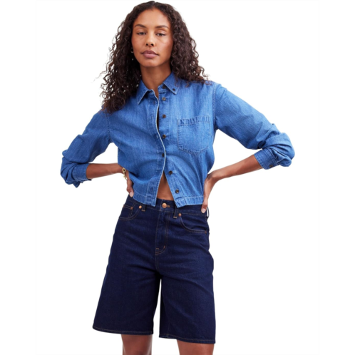 Womens Madewell Bermuda Shorts In Bronxville Wash