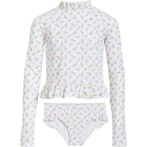 Janie and Jack Pineapple Rashguard Swim Set (Toddler/Little Kid/Big Kid)
