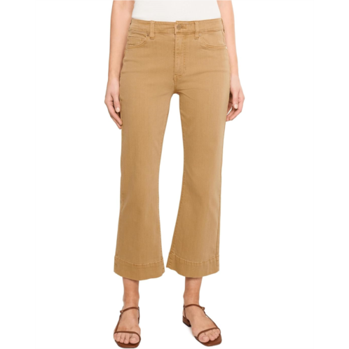 Womens Liverpool Los Angeles Hannah Mid-Rise Crop Flare Hugger Jean 25 1/2