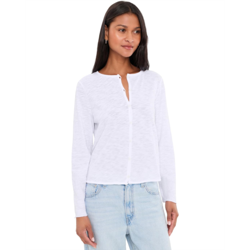 Womens Mod-o-doc Long Sleeve Button Front Slim Top