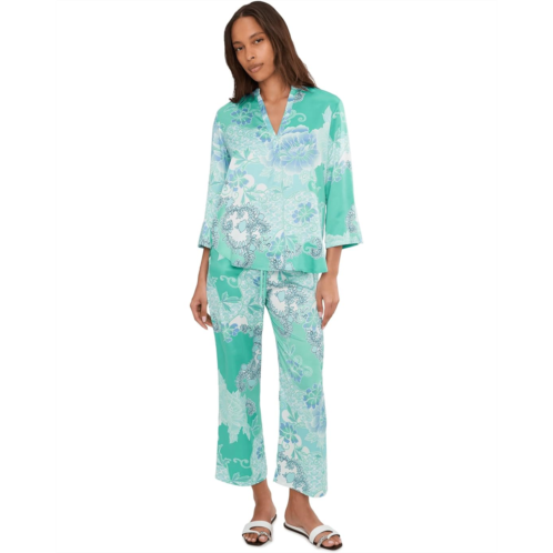 N by Natori Flourish Printed Satin Pajama Set