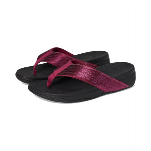 Womens FitFlop Surfa Sequin Toe-post Sandals