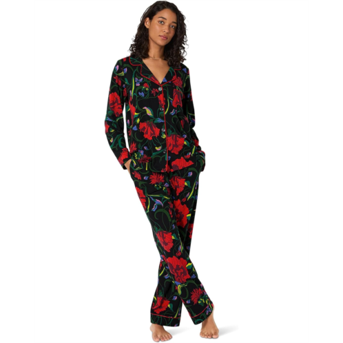 Bedhead PJs X Trina Turk Long Sleeve Cotton Knit Classic Pajama Set