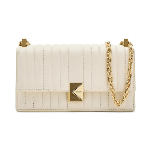 Kate Spade New York Deco Quilted Leather Mini Flap Chain Crossbody