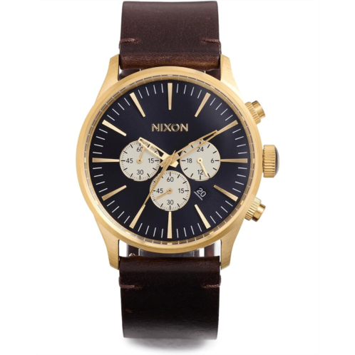 Nixon Sentry Chrono Leather