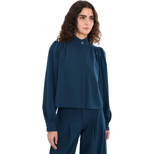 Liverpool Los Angeles Puff Sleeve Woven Jacket