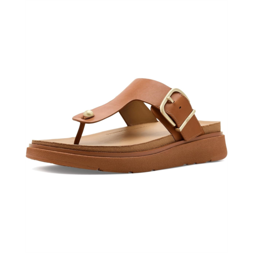 Womens FitFlop Gen-FF Buckle Leather Toe-Post Sandals