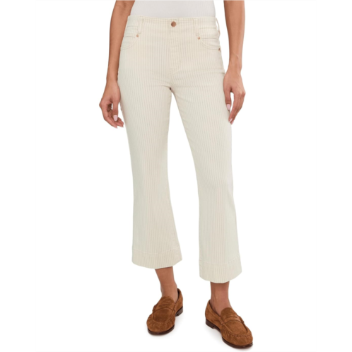 Womens Liverpool Los Angeles Mid-Rise Gia Glider Crop Flare Jeans With Wide Hem 27 Inseam