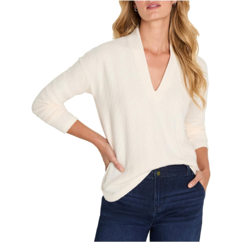 Womens NICZOE Petite Cozy Cable Knit Top