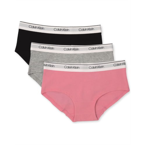 Girls Calvin Klein Kids 3-Pack Hipster (Little Kids/Big Kids)