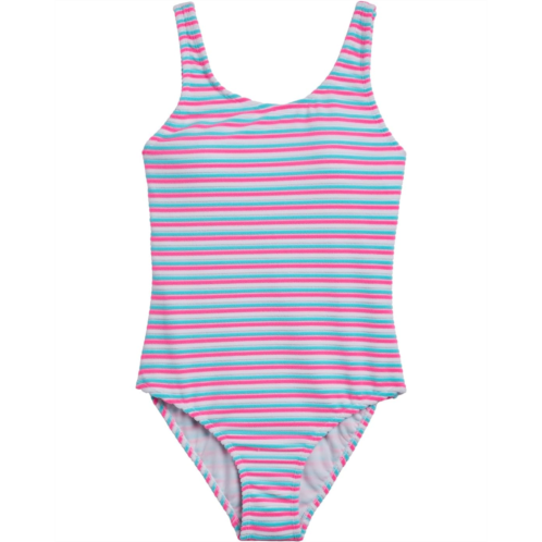 Snapper Rock Kids Sorbet Stripe Scoop Swimsuit (Big Kid)